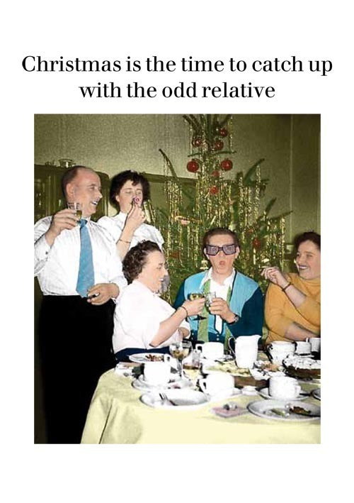 Odd Relative Christmas Card