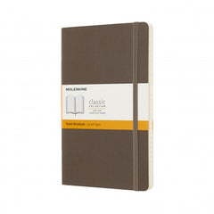Moleskine Large Ruled Soft Cover Notebook Earth Brown