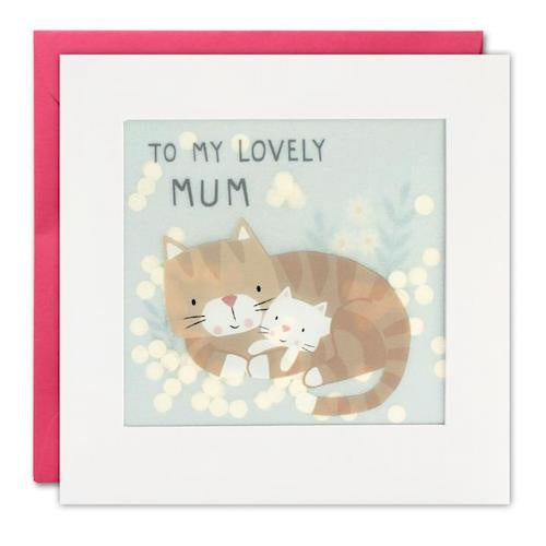 To My Lovely Mum Cats Shakies Card - Paper Tiger