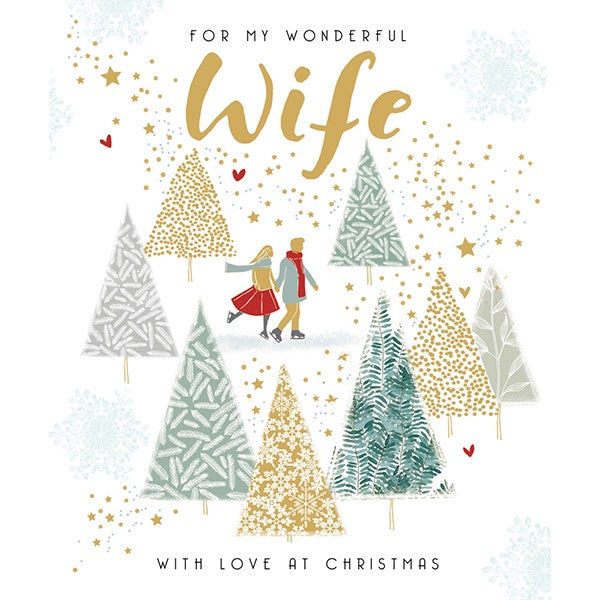 Wonderful Wife Christmas Card
