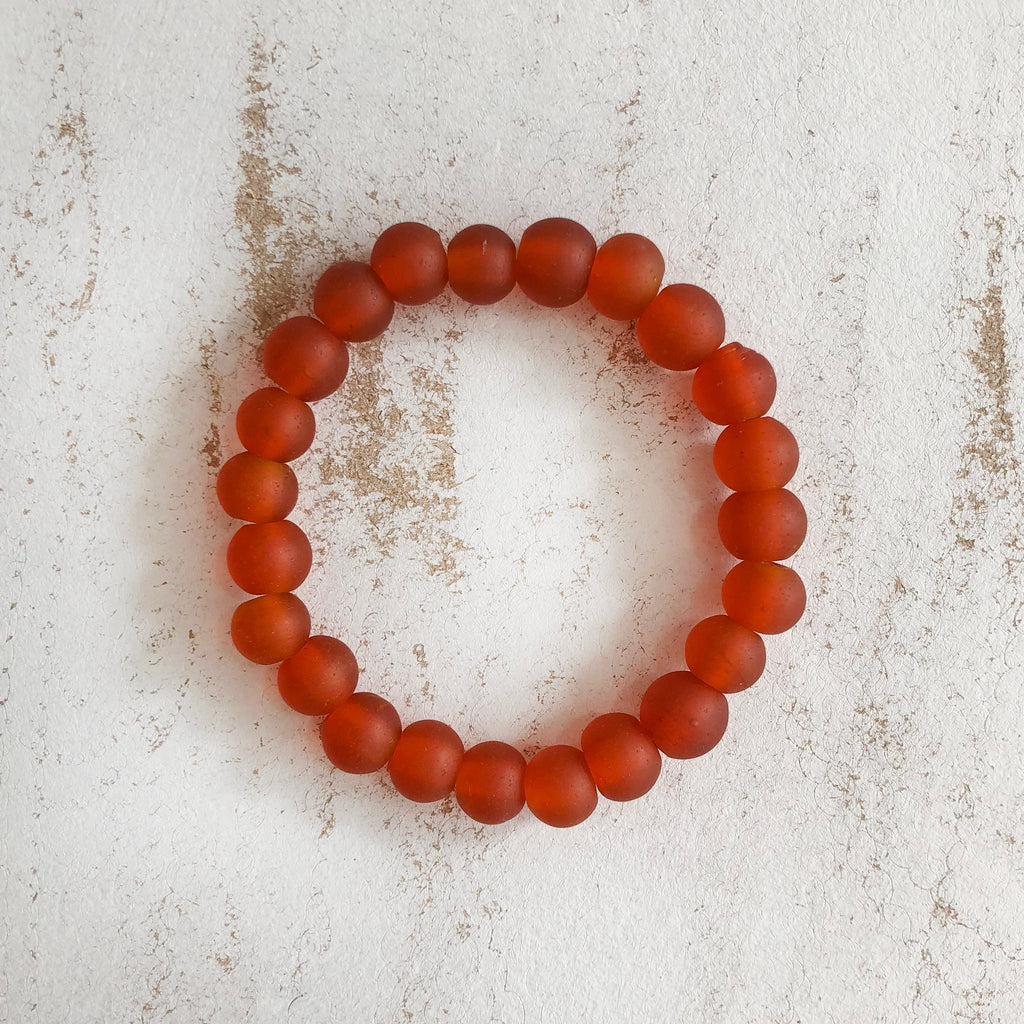 Nailo Translucent Amber Orange Bracelet