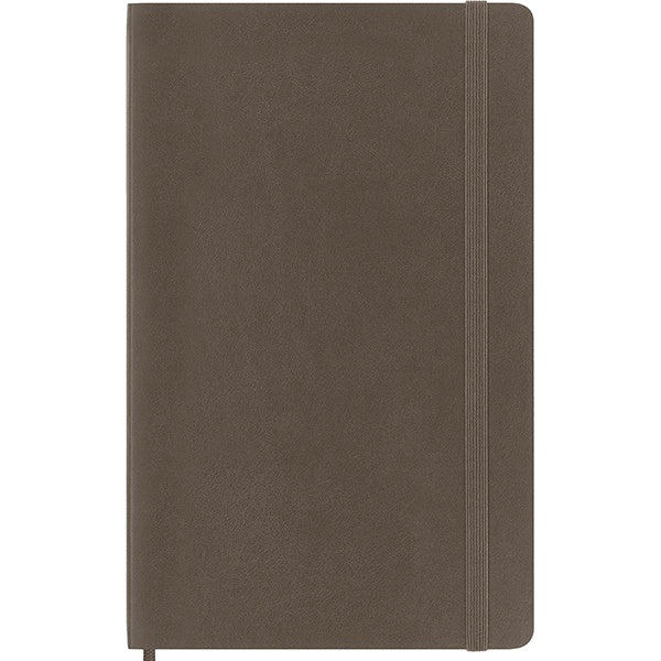 Moleskine Large Plain Softcover Notebook Earth Brown