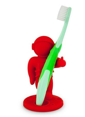 Red Apollo Toothbrush Holder