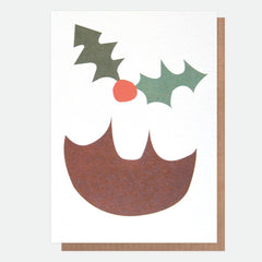 Merry Christmas Neon Pudding Charity Pack of 5 Cards