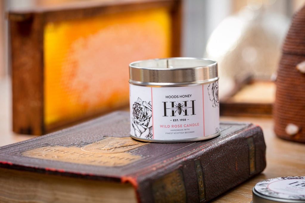 Wild Rose Beeswax Tin Candle