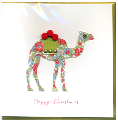 Collage Camel Christmas Card