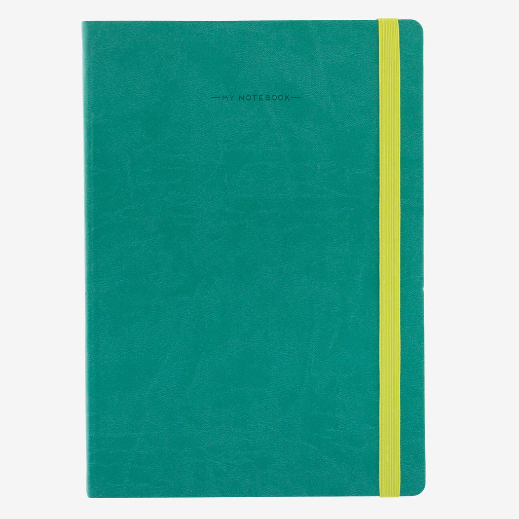 Large Plain Turquoise Notebook