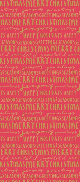 Metallic Merry Christmas Tissue Paper