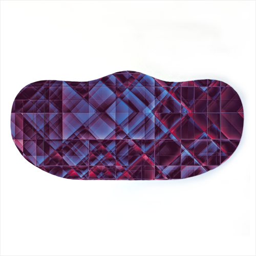 Red And Blue Pixels Face Mask