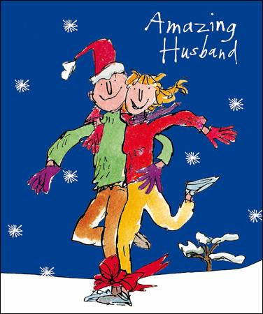 Husband Close Couple Christmas Card