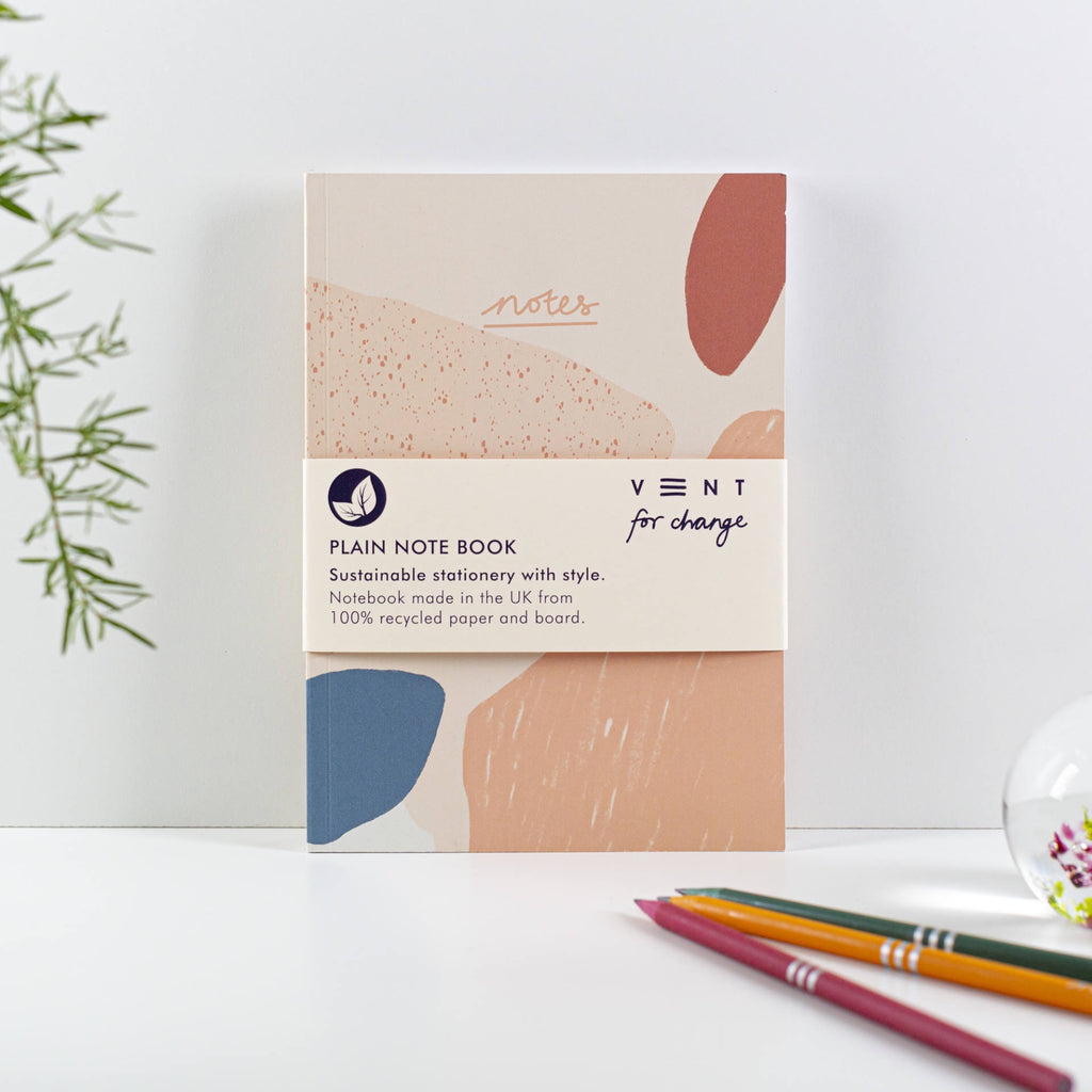 A5 Coral Plain Soft Cover Notebook