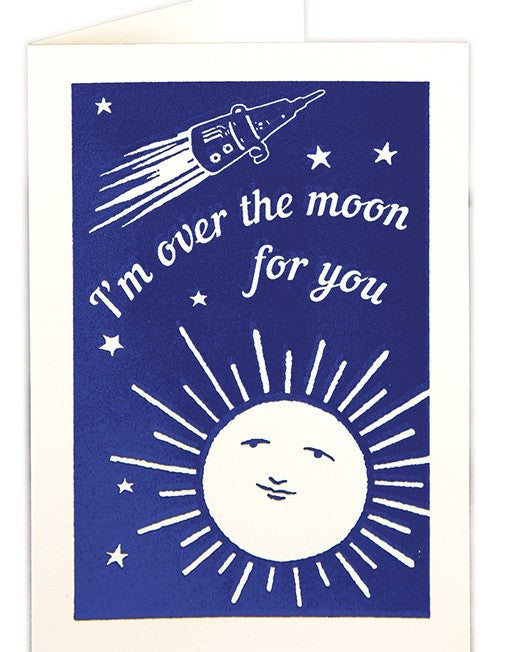 Congratulations Card - Over The Moon