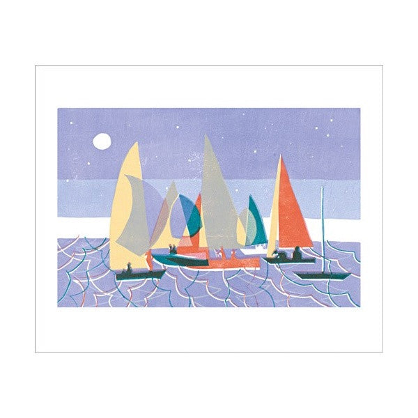 Sailing at Dusk Card