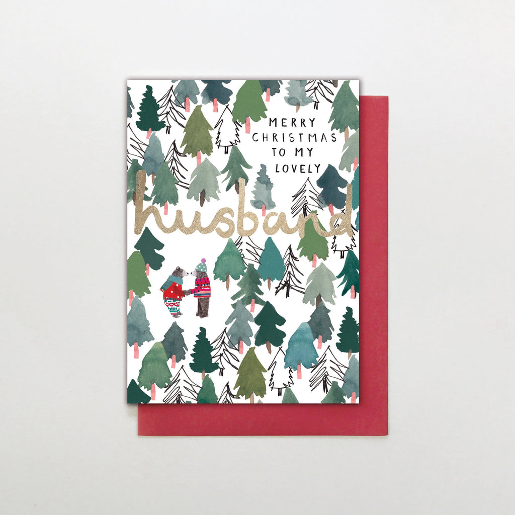 Merry Christmas To My Lovely Husband Card