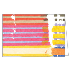 Painted Stripes Large Notecard Box
