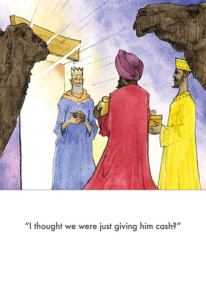 Giving Him Cash!? Christmas Card