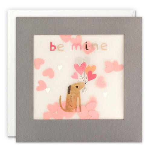 Be Mine Dog Shakies Card