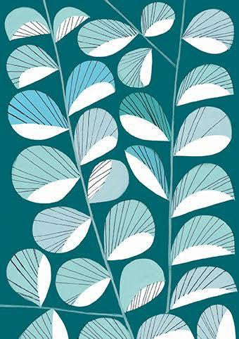 Sea Leaves Print Card