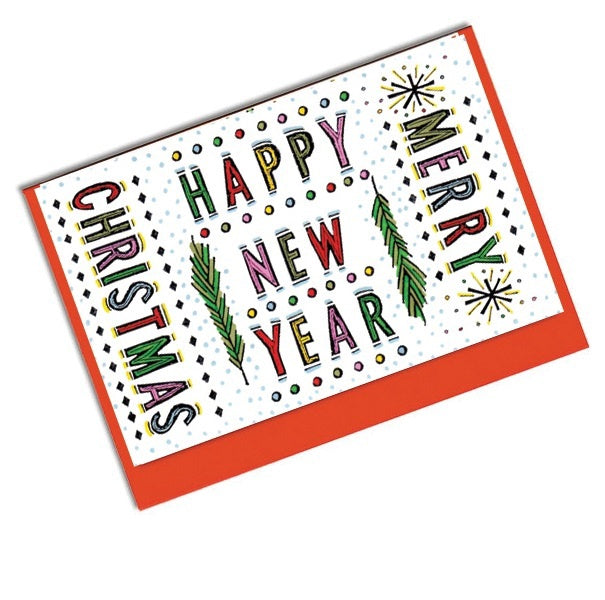 Holly Double Sided Christmas Card