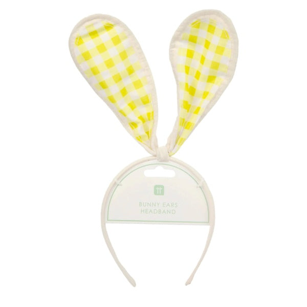 Gingham Bunny Ears Headband
