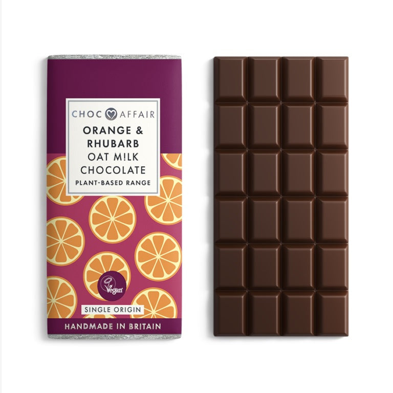 Oat M!lk Orange & Rhubarb Chocolate Bar