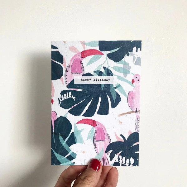 Tucan Birthday Card