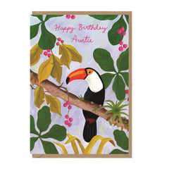 Happy Birthday Auntie Toucan Card