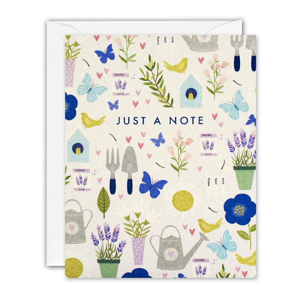 Birdhouse Pattern Just A Note Pack of 5 Cards