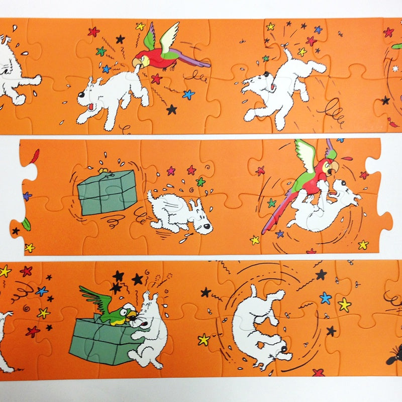 Tintin Puzzle Snowy Frieze