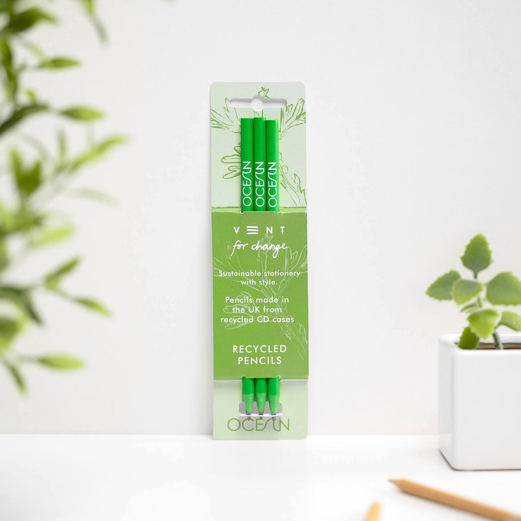 Green Algae Pack of 3 Pencils