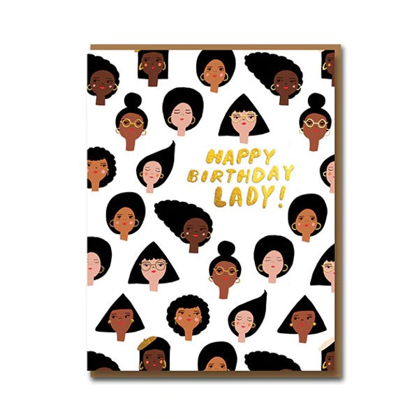 Happy Birthday Lady Card