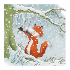 Fox Playing the Icicles Card Pack