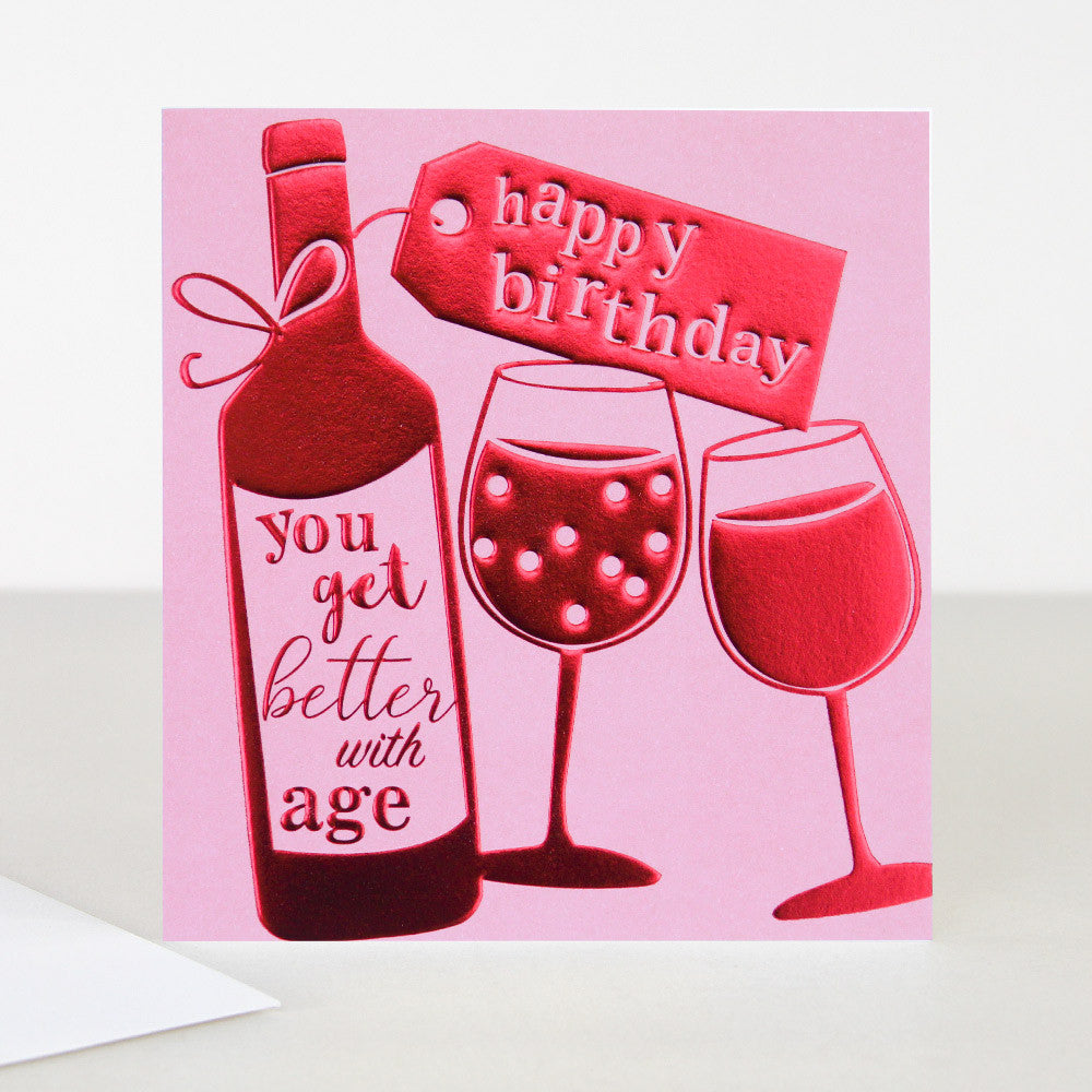 Happy Birthday Wine Bottle Card