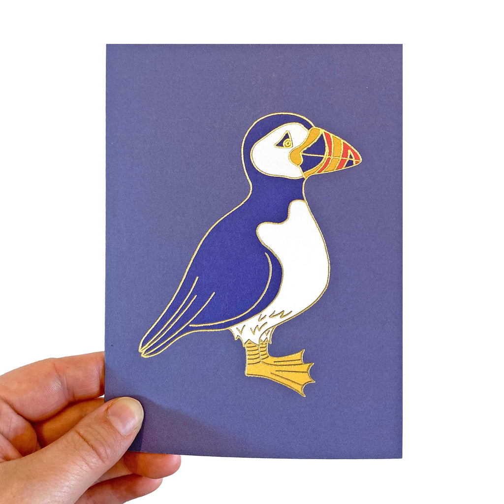 Puffin Gold Foil Card