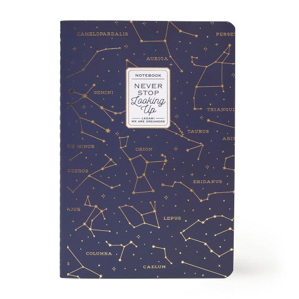 Never Stop Looking Up Medium Plain Notebook