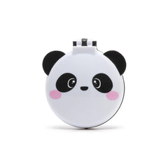 Panda Compact Hair Brush & Mirror