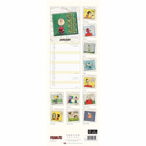 Peanuts 2023 Slim Calendar | Paper Tiger