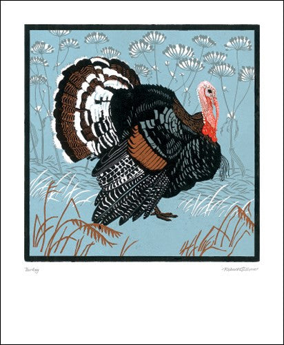 Norfolk Black Turkey Blank Card