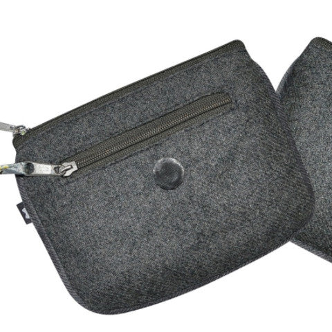 Grey Herringbone Emily Purse