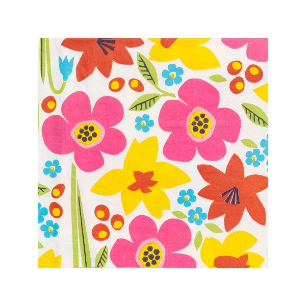 Spring Floral Napkins Pack of 20