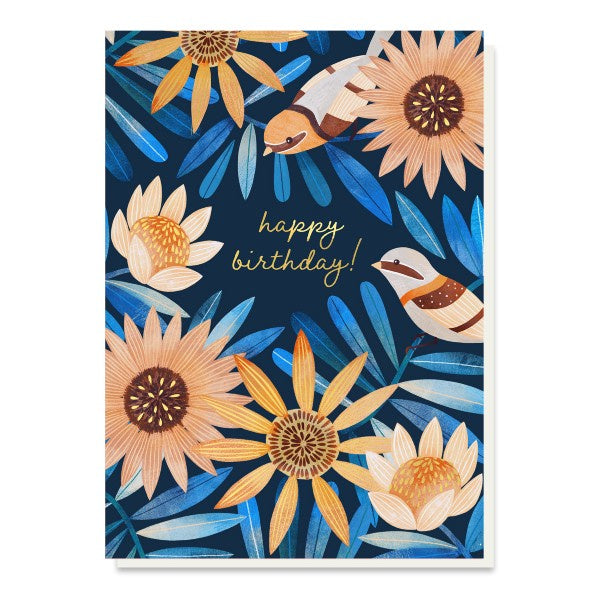 Happy Birthday Midnight Garden Card