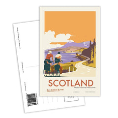 Scotland Bike Riders Postcard
