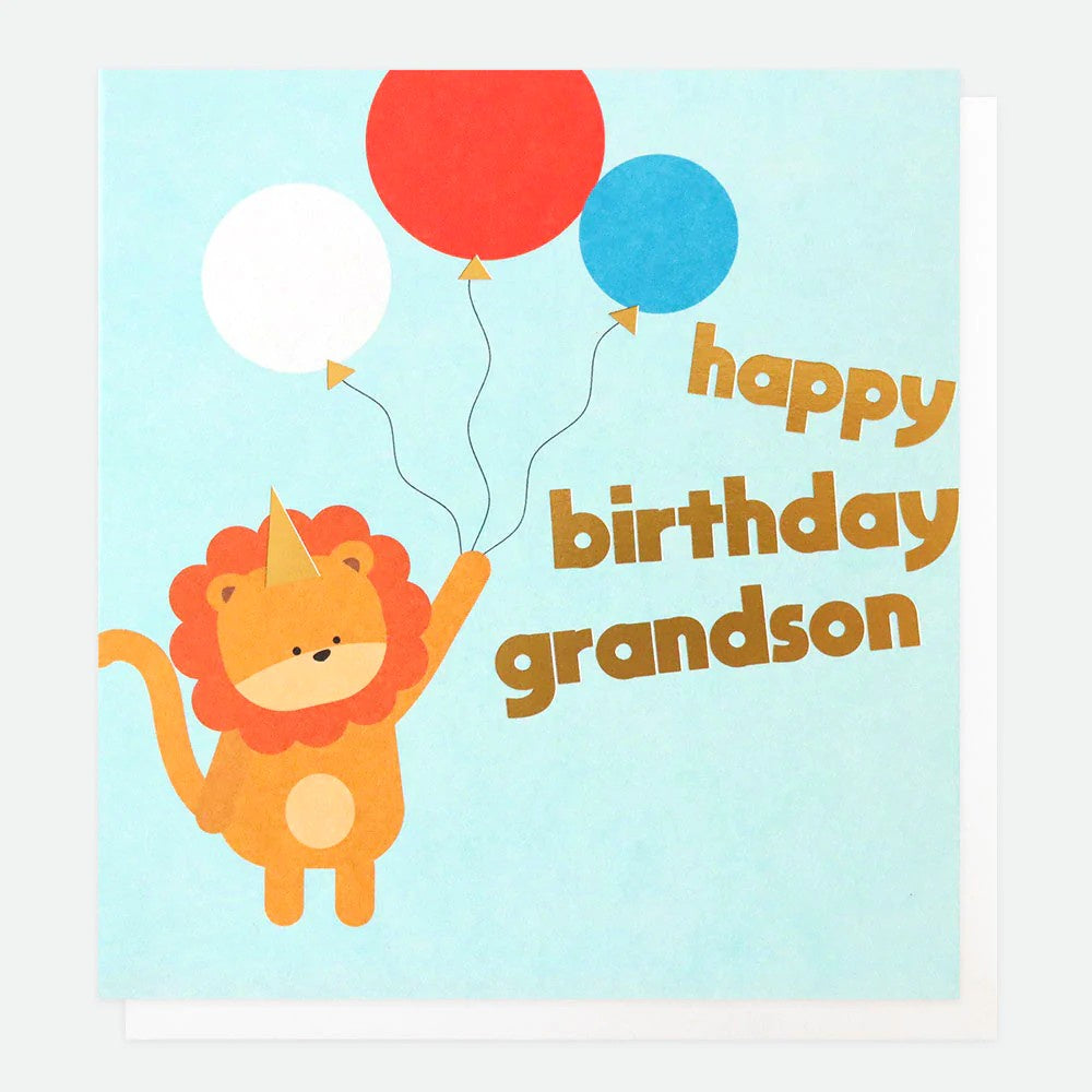 Happy Birthday Grandson Card