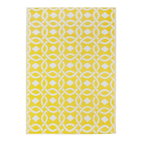 Yellow Woven Outdoor Rug