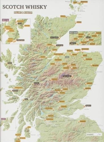 Scotch Whisky Collect and Scatch Map