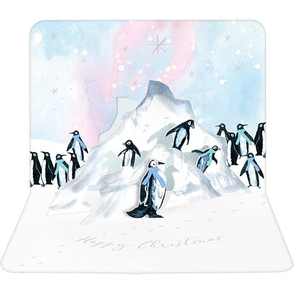 Penguins On Ice Flows Christmas Card Box