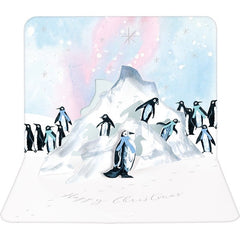 Penguins On Ice Flows Christmas Card Box