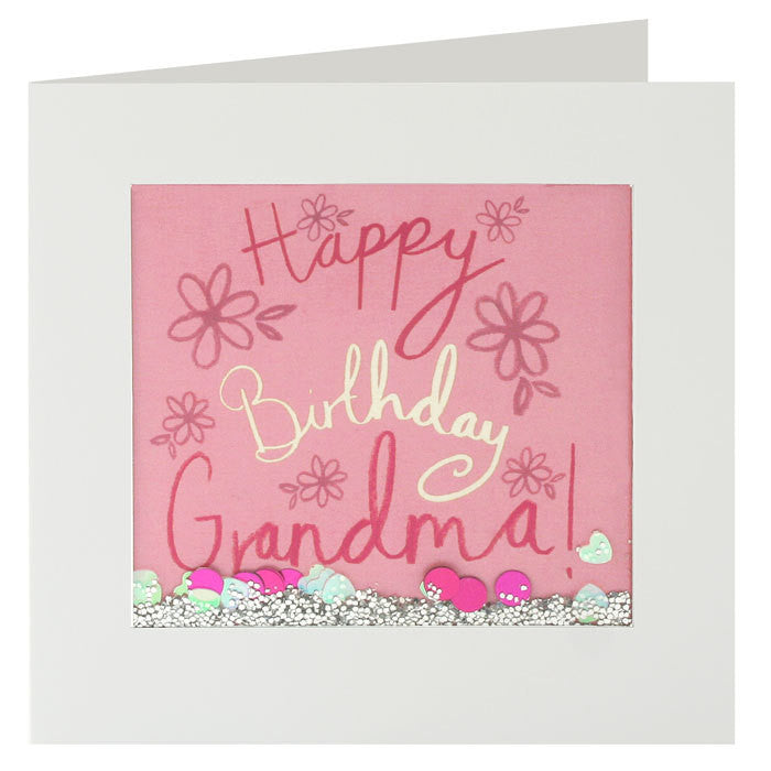 Happy Birthday Grandma Shakies Card