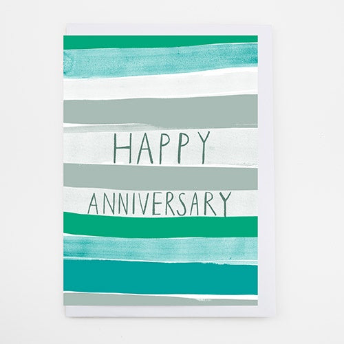 Happy Anniversary Stripes Card
