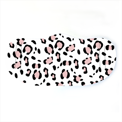 Pink Leopard Animal Print Face Mask